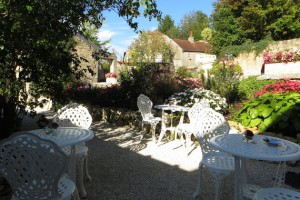 Eten op terras in Frankrijk